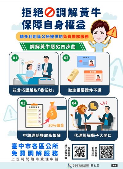拒絕調解黃牛-保障自身權益