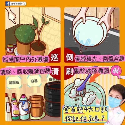 登革熱防治宣導圖卡