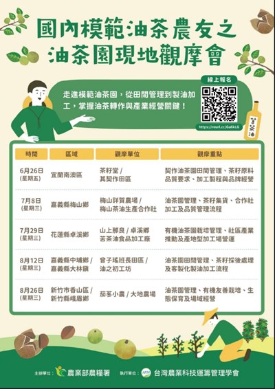 國內模範油茶農友之油茶園現地觀摩會